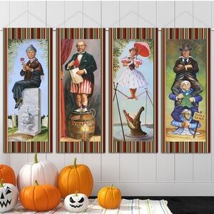The Haunted Mansion Stretching Portraits Vinyl Banners 40”x15”